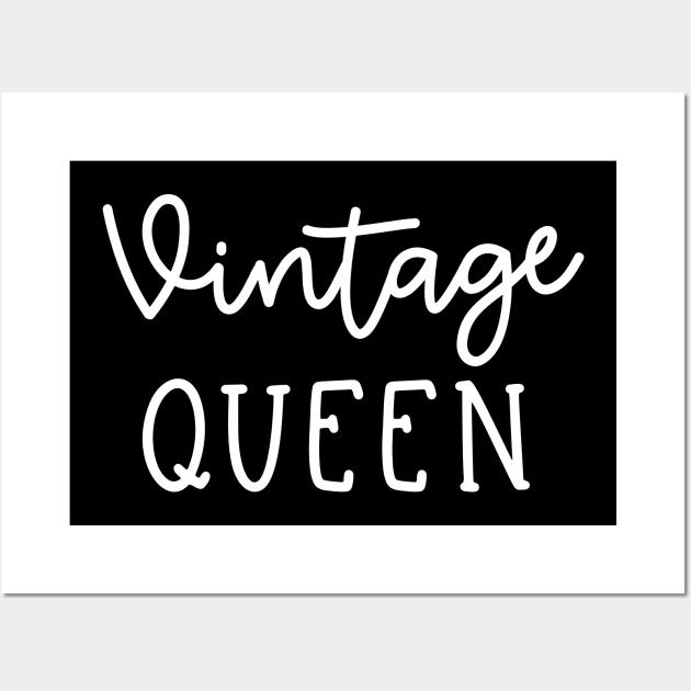 Vintage Queen Antique Thrifting Reseller Cute Wall Art by GlimmerDesigns